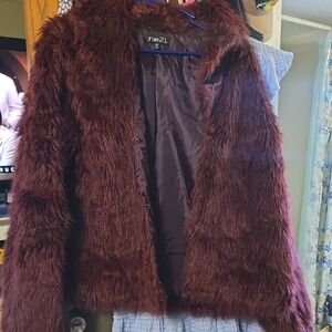 Rue21 Women's Teddy Jacket - Deep Brown
